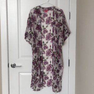 NWOT Betsey Johnson Floral Duster